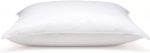 Flat & Soft Down Pillow – Hypoallergenic Premium Down (Not Feathers) – Standard Size, 20 x 26