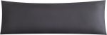 Dark Gray Body Pillowcase, Long Pillow Case, Microfiber Body Pillow Cover, Pillow Case with Envelope Closure, Soft and Breathable Pillowcase (20x54 Inches, 1 Pack)