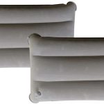 Inflatable Pillow,Set of 2 Ultralight Inflatable Camping Pillows for Sleeping and Travel,Compact and Comfortable Camp Pillows for Traveling,Hiking,Camping,Napping,Neck Lumbar Support (Gray)