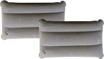 Inflatable Pillow,Set of 2 Ultralight Inflatable Camping Pillows for Sleeping and Travel,Compact and Comfortable Camp Pillows for Traveling,Hiking,Camping,Napping,Neck Lumbar Support (Gray)