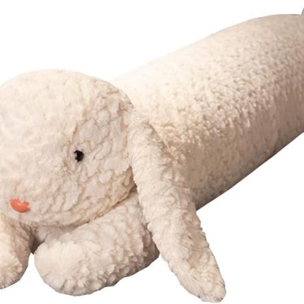 Rabbit Plush Pillow - 35 inch Rabbit Stuffed Animal - Birthday Christmas Valentine's Day Gift for Kids Boys Girls (White)