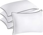Hotel Quality Cooling Standard Size Bed Pillows Set of 4 - Soft, Firm, and Supportive Down Alternative Pillows for Back, Stomach, and Side Sleepers - Image 2