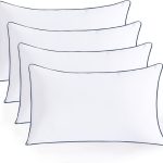 Pillows King Size Set of 4,Soft Microfiber King Pillows with Hollow Fiber,Hotel Quailty Bed Pillows for Sleeping 4 Pack for Back,Stoamch Sleeper