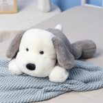 Plush Puppy Dog Stuffed Animal Dog Kids Plush Toy Pillow Hugging Pillow Plush Toy(Gray,50cm/19.6in)