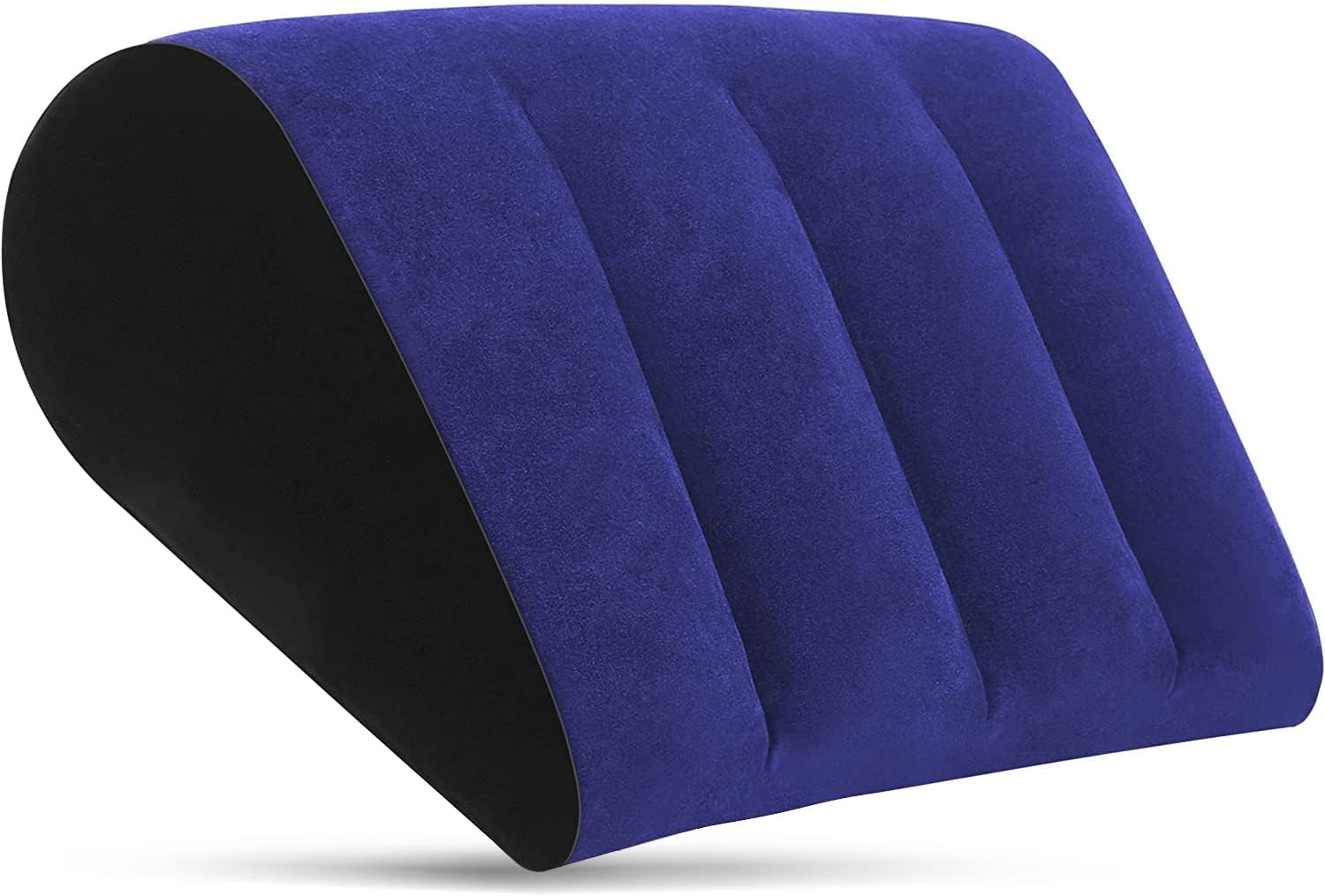 61tP3dDK9JL._AC_SL1500_.jpg Inflatable Wedge Pillow Blue Minimalist Yoga Posture Aid Cushion Lumbar Leg Support Pillow Reduces Waist and Back Pressure Wedge Cushion for Sleeping, Leg Elevation, Travel - Image 1