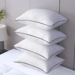 King Size Pillows for Sleeping Set of 4, Soft and Supportive Bed Pillows with Down Alternative Filling for Side and Back Sleepers, Hotel Collection, 36x20 Inches