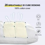 Pillows Standard Size Set of 2, Soft Support Standard Pillows 2 Pack for Bed, Fluffy Down Alternative Pillow, Luxury Hotel Gel Pillows for Side Sleeping (White) - Image 2