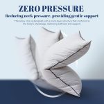 Goose Feather Down Pillows King Size Set of 2, Luxury Hotel Collection Bed Pillow 2 Pack, ™ Powered Fillings & Feathers Pillow，Fluffy Plush for Side Sleepers, Medium Firm, 20x36 in. - Image 2