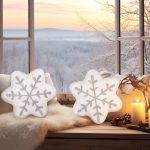 2 Pcs Snowflake Pillow Winter Throw Pillows Decorative Sherpa White Snowflake Shaped Cushion for Winter Home Decor Couch Sofa Bedroom Decoration(Gray) - Image 2