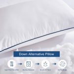 Pillows King Size Set of 4,Soft Microfiber King Pillows with Hollow Fiber,Hotel Quailty Bed Pillows for Sleeping 4 Pack for Back,Stoamch Sleeper - Image 2