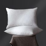 Down Feather Pillow Standard Queen Size Set of 2 Bed Pillows for Sleeping, Breathable 100% Down-Proof Cotton Cover, Soft Yet Fluffy for Back Stomach Side Sleeper Pillow Inserts(2 Pack,20X28)