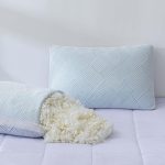 Shredded Memory Foam Cooling Soft Bamboo Viscose Pillows Queen Size Set of 2, Adjustable Hypoallergenic Hotel Quality Pillows for Side, Back or Stomach Sleeper,  Certified