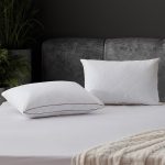 Feather and Down Pillows,Oval Gusseted Feather Down Pillow for Sleeping, 100% Cotton Pillow Cover, Standard Size, Set of 2 - Image 2